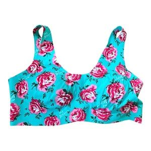 Knix X Betsy Johnson Blue and Pink Floral Bra Intimates